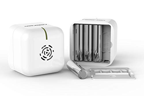 RADARCAN® R-107 AntiMosquitos Portátil Premium, 25m2, 4 x 1,5 V AAA (no Incluidas), Blanco