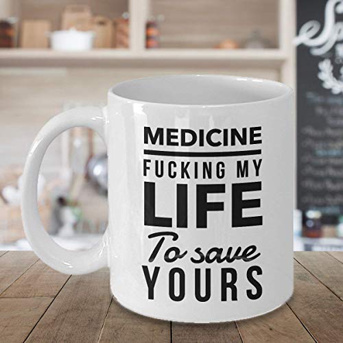 Rael Esthe Regalos divertidos del estudiante de medicina, taza divertida de la medicina, regalo de la graduación del doctor