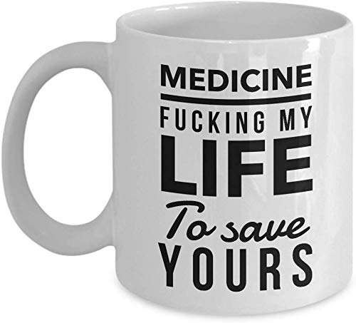 Rael Esthe Regalos divertidos del estudiante de medicina, taza divertida de la medicina, regalo de la graduación del doctor