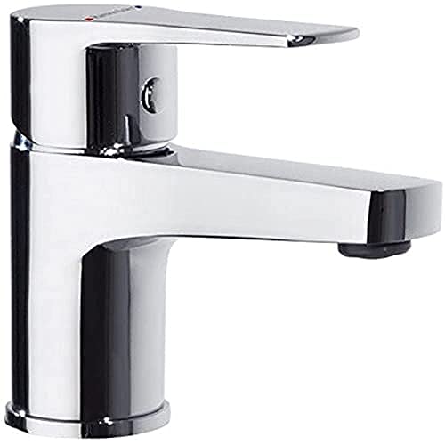 Ramon Soler 261494 Monomando para Lavabo Titanium, Cromado, 121 mm Altura