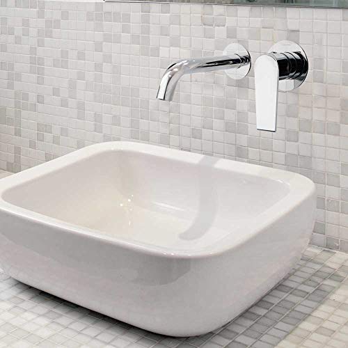 Ramon Soler 60A301130 Cártago - Grifo de lavado altura S, acabado cromado de alta calidad Diamond Finish, ahorro de agua S2 del 50%, limitador de temperatura y sistema anticorrosión patentado