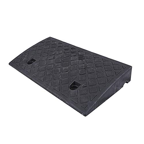 Rampa De Umbral, Portátil De Plástico Antideslizante Rampa De Calzada, Rampa para Coche Bicicleta Scooter Rampas De Acera, Altura 7cm, Negro, 50x27x7cm LvMyShe (Size : 50x27x7cm)