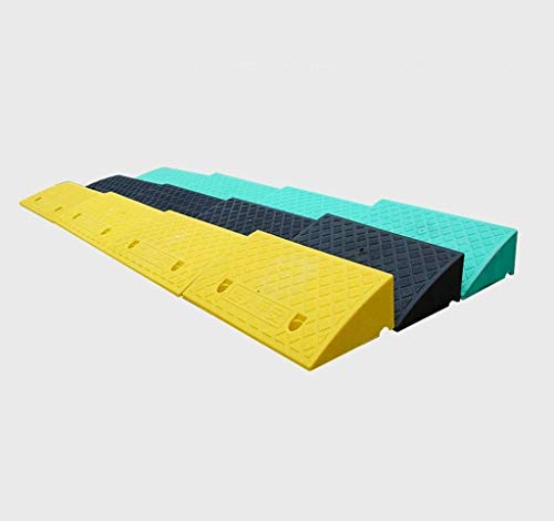 Rampas para sillas de Ruedas para discapacitados Rampas de acera portátiles a Prueba de Lluvia Rampas de Seguridad para carritos de Bicicletas para niños Altura 11CM 13CM (Color: Ve