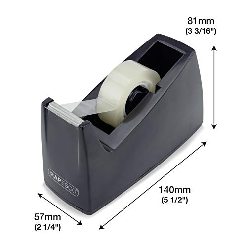 Rapesco RPTD30BK 300 Dispensador de Cinta - Negro - Cinta No Incluida