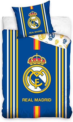 Real Madrid - Juego de Cama, Multicolor, 140 x 200 cm