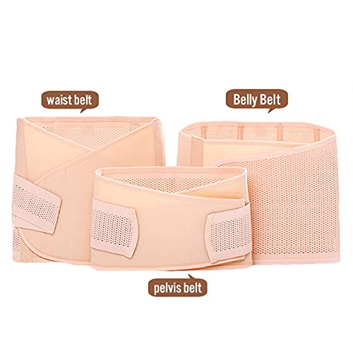 REAPP Abdomen del Vientre Pelvis Pospartum Cinturón Cuerpo Recuperación Shapewear Belly Slim Cintura Cinchs Transpirable (Color : Skin, Size : L)