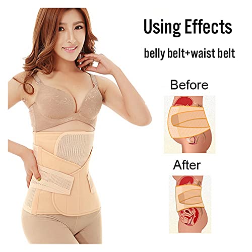 REAPP Abdomen del Vientre Pelvis Pospartum Cinturón Cuerpo Recuperación Shapewear Belly Slim Cintura Cinchs Transpirable (Color : Skin, Size : XL)