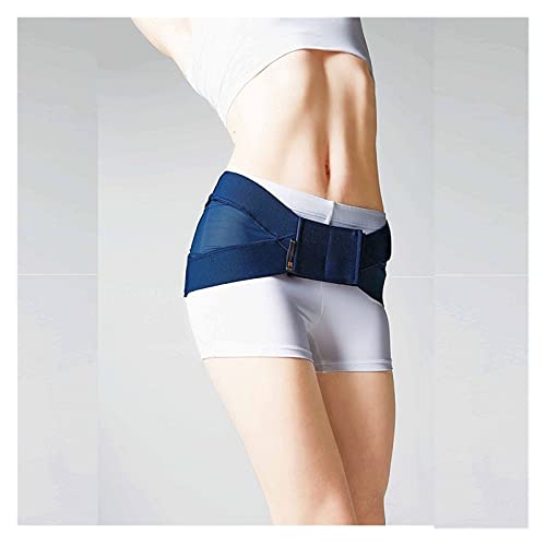 REAPP Corrección de Cadera Postura Corrector de Correos Slim Pelvic Girdle Partidario Transpirable para Pelvis (Color : Azul, Size : L)