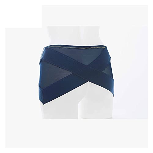REAPP Corrección de Cadera Postura Corrector de Correos Slim Pelvic Girdle Partidario Transpirable para Pelvis (Color : Azul, Size : L)