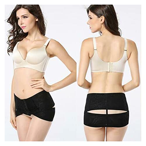 REAPP Pelvis Correction Belt Hip Up Mujer Postparto Belly Wrap Belt Transpirable Pelvic Recovery Cinturón (Color : Negro, Size : L)