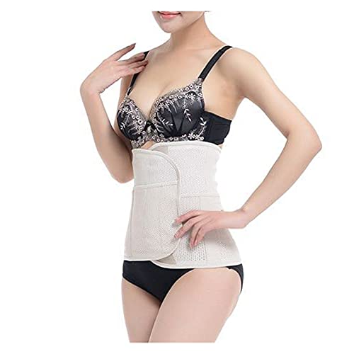 REAPP Postparto Belly Wrap Recovery Band Band Band Band Back Back Soporte Soporte de la Cintura Shapewear Post Pregnancy (Color : Beige, Size : M)