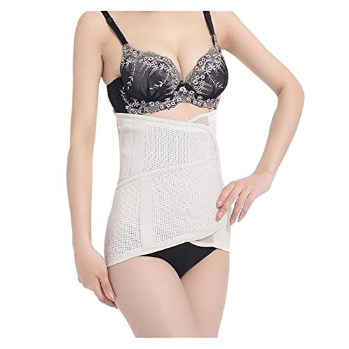 REAPP Postparto Belly Wrap Recovery Band Band Band Band Back Back Soporte Soporte de la Cintura Shapewear Post Pregnancy (Color : Beige, Size : M)