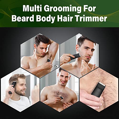 Recortadora de cuerpo, Afeitadoras Corporal Hombre, Afeitadora Zona Intima Hombre, Lavable, Hojas Dobles, Afeitadora Corporal Hombre Para Cuerpo, Ingle y Partes Íntimas, 100 Minutos De Uso