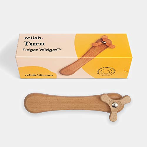 Relish Juguete de madera Turn Fidget Widget - Alzheimers & Demencia Sensorial, ayuda para ancianos/personas mayores