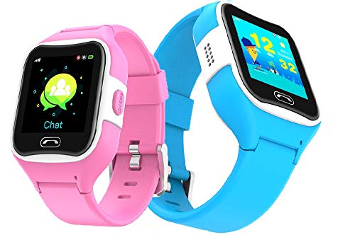 Reloj teléfono y localizador GPS para niños V2 (Rosa)
