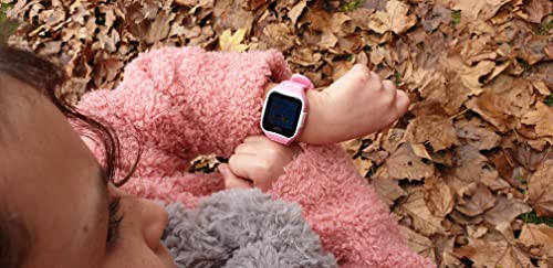 Reloj teléfono y localizador GPS para niños V2 (Rosa)