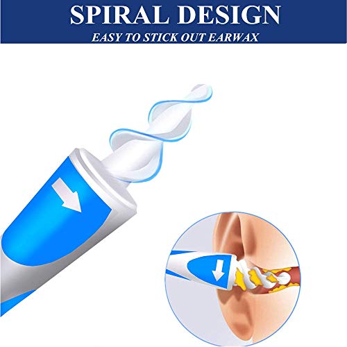 Removedor Cera Q-Grips Herramienta Quitar Cera Oreja Kit EliminacióN Cera Oreja Silicona Suave Limpiador Orejas para Adultos y NiñOs Cabezales Repuesto