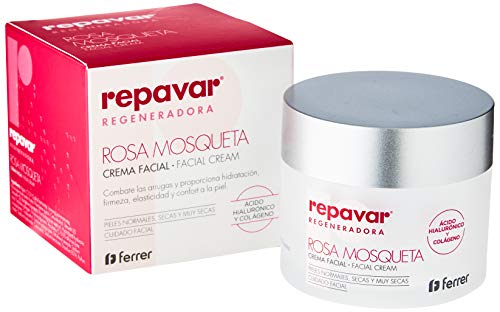 Repavar Regeneradora Crema Facial Antiedad con Rosa Mosqueta 50 Ml