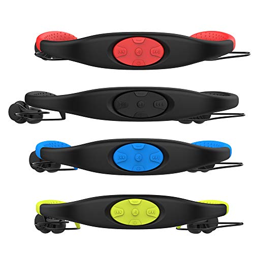 Reproductor de música con auriculares Mp3 a prueba de agua, memoria estéreo de alta fidelidad de 8 gb, radio FM, auriculares Bluetooth para natación,surf correr,deportes, diseño galardonado (Azul)
