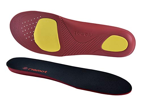 riemot Plantillas Ortopedicas Deportivas Hombre Mujer para Fascitis Plantar, Corrección del Tobillo, pie Plano, el Dolor de Talón, para el Dia a Dia, Senderismo, Trabajo, Correr, W-Black-39-41