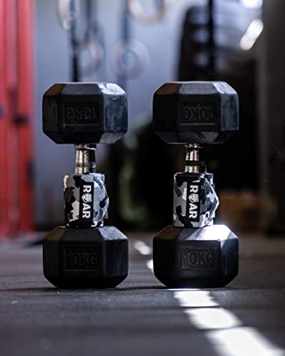 Roar® Muñequeras Deportivas, Muñequeras Crossfit Hombre y Mujer, Muñequeras Gym Hombre, Wrist Wraps, Muñequera Crossfit, Muñequeras Gimnasio, Calistenia, Musculacion, Halterofilia (Camuflage)