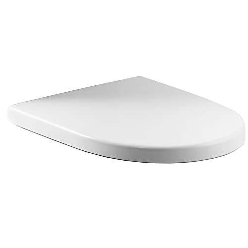 Roca A8012A200B Meridian - Asiento y Tapa Inodoro con Caída Amortiguada, blanco