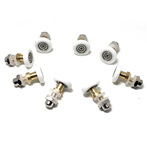 Rodamientos para mampara de baño de 20 mm, 8 unidades