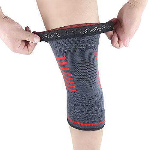 Rodillera de Compresión Para Artritis, Dolor de Articulaciones de Rodilla, Mantiene la Forma al Correr, Gimnasio, Entrenamiento, Deportes, 2 Unidades-XL