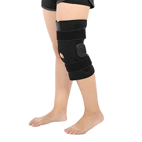 Rodillera Soporte abierto Soporte de rótula Almohadilla estabilizadora de rodilla ajustable Ortesis Férula Protector de envoltura Protector para ligamento tendinoso y lesiones de menisco