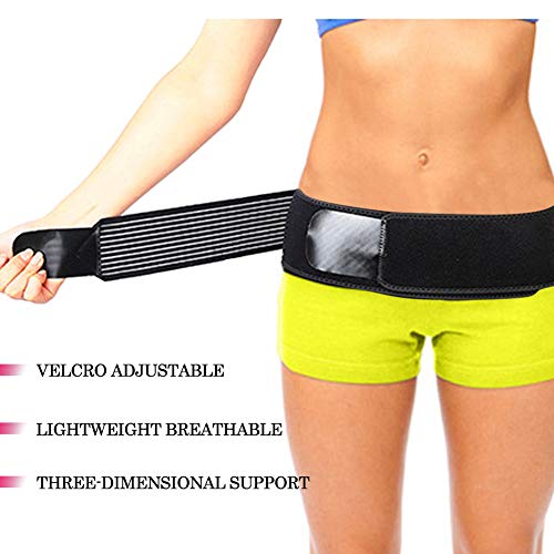 Sacroiliac SI Cinturón de Cadera, Soporte para Lumbar, sacroilíaco y Dolor de Espalda Baja, Transpirable, inestabilidad y músculos débiles de la Parte Inferior de la Espalda – Cinturón Ajustable
