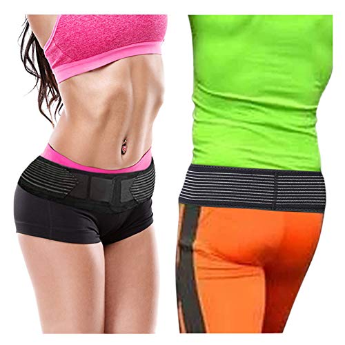 Sacroiliac SI Cinturón de Cadera, Soporte para Lumbar, sacroilíaco y Dolor de Espalda Baja, Transpirable, inestabilidad y músculos débiles de la Parte Inferior de la Espalda – Cinturón Ajustable