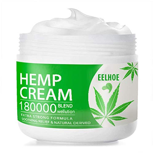 Sahgsa Gel de Tratamiento de Aceite de cáñamo en Crema para aliviar el Dolor Activo para la inflamación, Dolor de Rodilla, Hombro y Espalda y Dolor Muscular