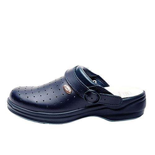 Scholl - Sandalias perforadas, talla 38, color azul marino