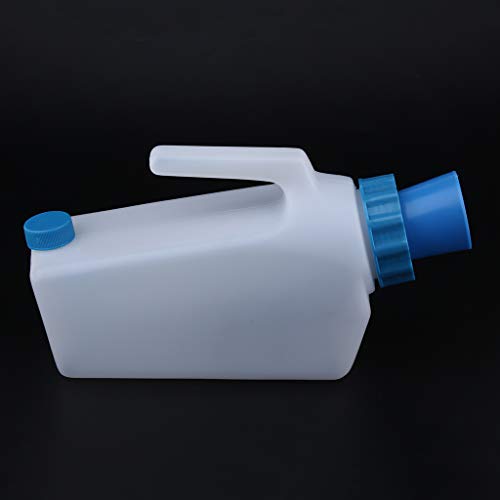 SDENSHI Pacientes Cuidado Personal Cama Femenina Orinal Botella Orinal Colector de Drenaje Nocturno - Azul