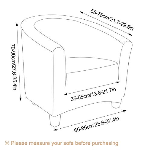 SearchI Funda de Sillón Chesterfield de Terciopelo,Cubre Sofá Elasticas de 1 Plaza,Fundas de Sillas con Brazos,Funda Protectora de Butaca para Dormitorio,Recepción,Contador(Color Champán,1 Pieza)