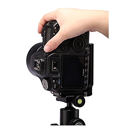 Selens L-M Universal 1/4" Tornillo L Forma Placa de liberación Rápida Soporte Bracket para Canon Nikon Sony Cámaras