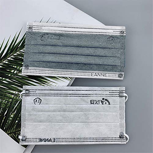 SilenceID 50 Piezas Unisexo Adulto Protección 4 Capas con Elástico, para el Trabajo Diario Viajando al Aire Libre-110301 (Azul)