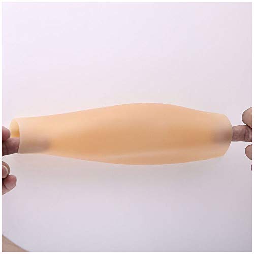 Silicona brazo falso becerro manga - Funda de silicona becerro de engorde - falso realista del brazo Becerro - Brazo de Becerro cicatriz tatuaje Marca de nacimiento de oscurecimiento (1pcs),Arm 1pairs