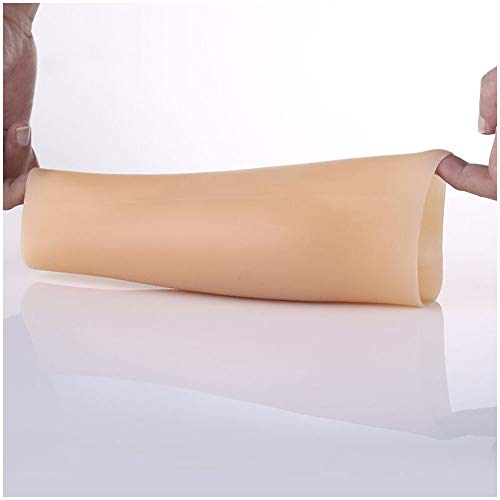 Silicona brazo falso becerro manga - Funda de silicona becerro de engorde - falso realista del brazo Becerro - Brazo de Becerro cicatriz tatuaje Marca de nacimiento de oscurecimiento (1pcs),Arm 1pairs