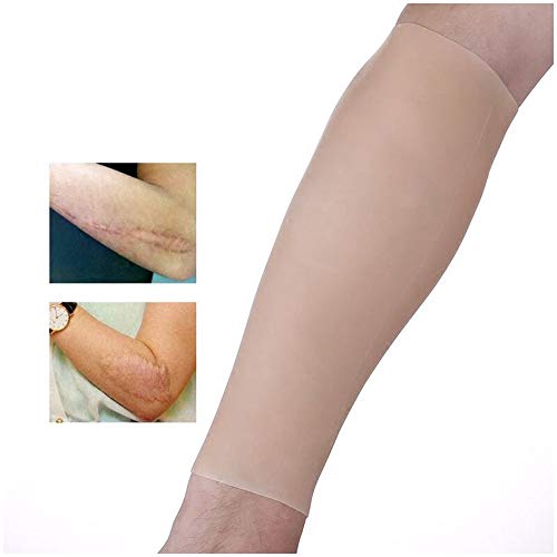 Silicona brazo falso becerro manga - Funda de silicona becerro de engorde - falso realista del brazo Becerro - Brazo de Becerro cicatriz tatuaje Marca de nacimiento de oscurecimiento (1pcs),Arm 1pairs