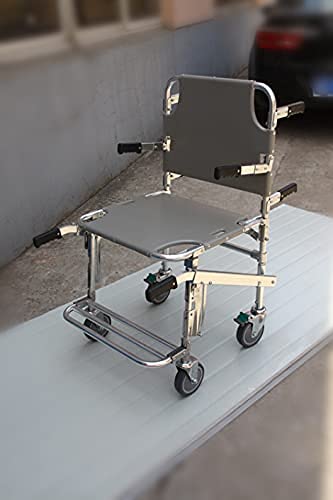 Silla de Escalera portátil, Silla de evacuación de Lujo de 4 Ruedas, traslado de Pacientes de Emergencia médica, Elevador de Silla de Escalera Plegable de Transporte de Ambulancia,