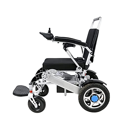 Silla de Ruedas eléctrica, Silla de Ruedas eléctrica Plegable y Liviana para Todo Terreno, Silla de Ruedas eléctrica Plegable, Adecuada para Todo Tipo de Carreteras,