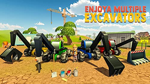 Simulador de grúa excavadora pesada - Construcción 3D