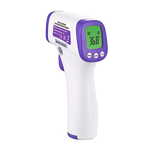 Simzo Termometro Infrarrojos, termómetro digital infrarrojo para bebés, niños y adultos, lectura digital precisa sin contacto y pantalla LCD en color（Sin baterías）