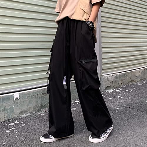 Skateboard Frog Pantalones EMO para Mujer Pantalones Cargo Y2K Pantalones Holgados Holgados Joggers góticos (Black 2,XXL)