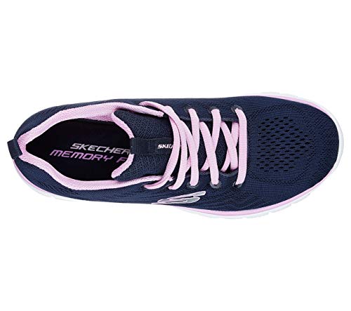 Skechers Graceful-Get Connected, Zapatillas Mujer, Multicolor (Nvpk Black Mesh), 40 EU