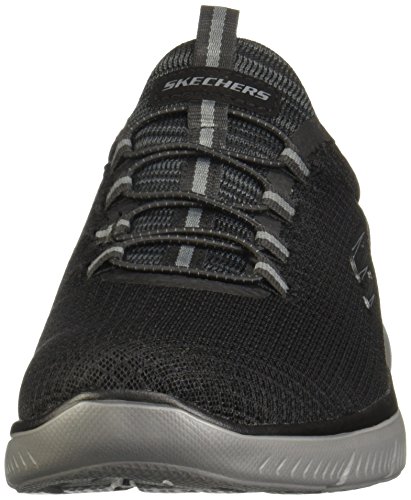 Skechers Summits, Zapatillas Hombre, Black/Charcoal, 43 EU