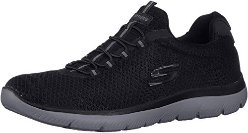 Skechers Summits, Zapatillas Hombre, Black/Charcoal, 43 EU
