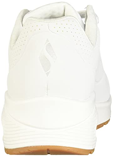 Skechers Uno- Stand On Air, Zapatillas Mujer, Blanco White Wht, 38 EU