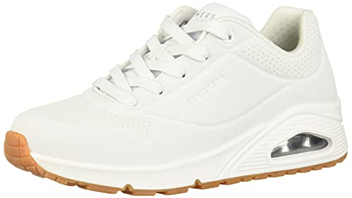 Skechers Uno- Stand On Air, Zapatillas Mujer, Blanco White Wht, 38 EU